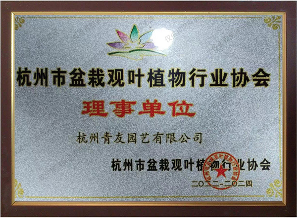 杭州市盆栽觀(guān)葉植物行業(yè)協(xié)會(huì)理事單位